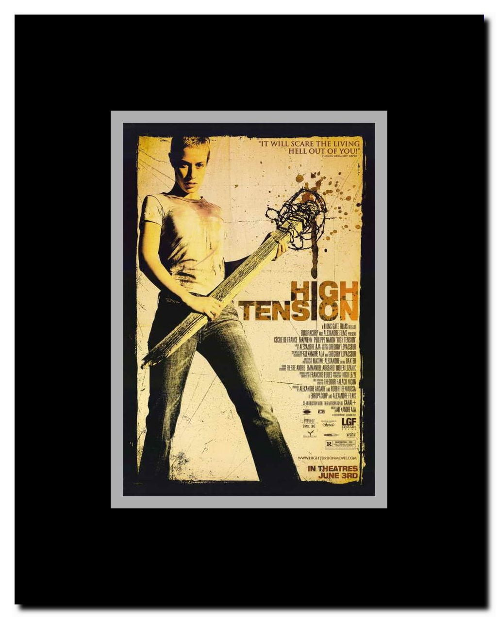 High Tension Framed Movie Poster