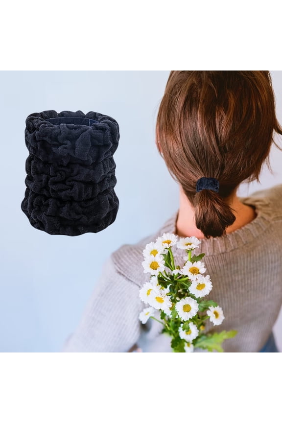 High Thick Hair Bands For Women 3PCS Elastic Hair Ties With Strong Elasticity Stylish Design