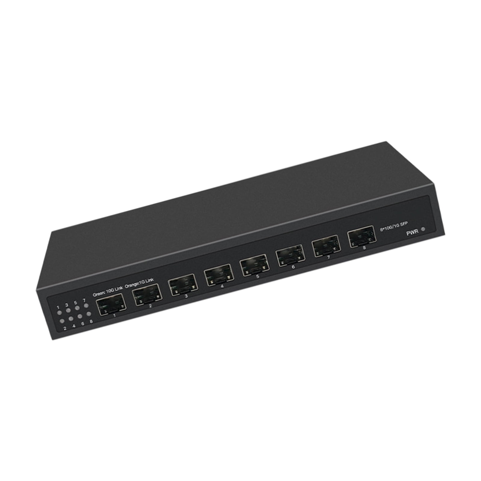 High Throughput 8 Port 10Gbps Ethernet Fiber Opticals Switching Unmanaged Plugs and Play Low Latency
