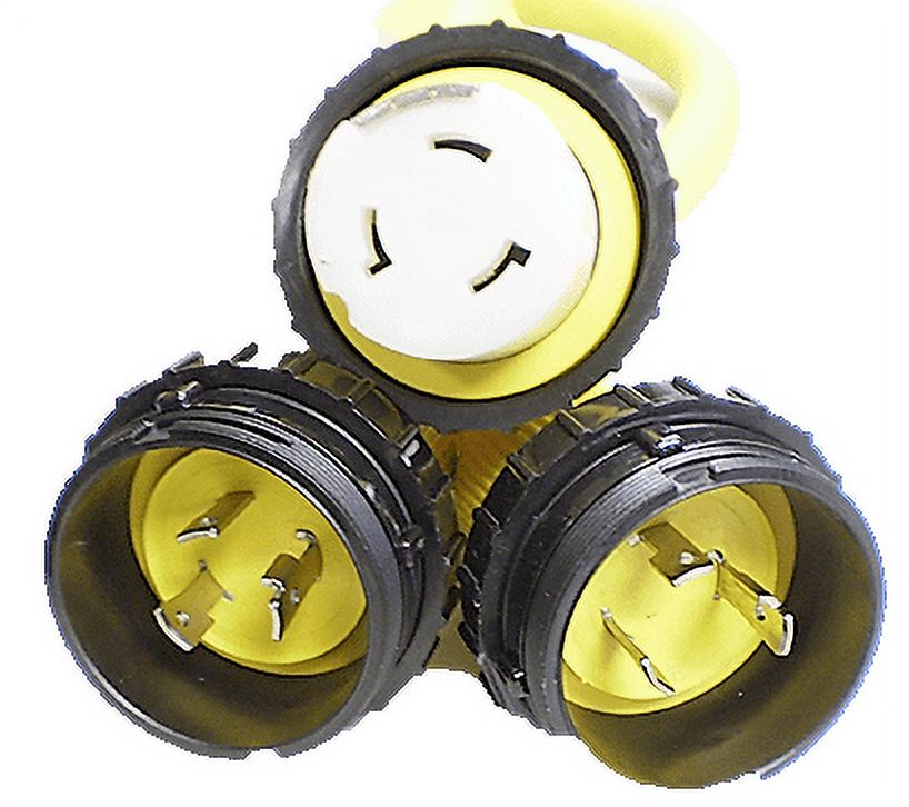 High Tide Marine (2) 30 amp Locking Male Plugs to (1) 50 amp locking
