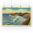 thumbnail image 1 of High Tides at Promenade (36x54 Giclee Gallery Print, Wall Decor Travel Poster), 1 of 1