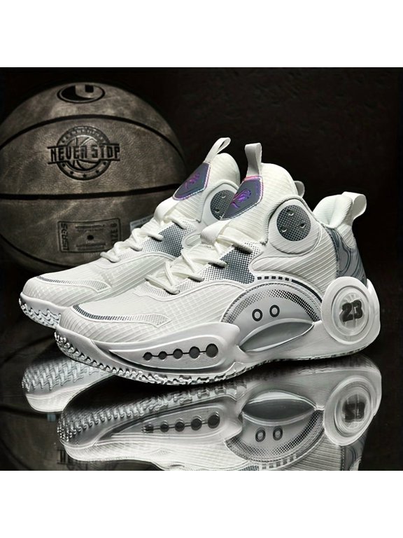 High-Top Basketball Sneakers for Men, Featuring Anti-Slip And Durable Materials, Breathable Design Suitable for Outdoor Street Style, Ideal for Youth Boys' Sports Competitions And Training for Adults