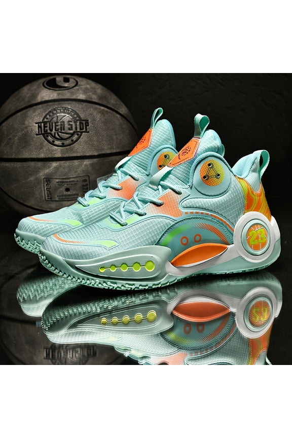 High-Top Basketball Sneakers for Men, Featuring Anti-Slip And Durable Materials, Breathable Design Suitable for Outdoor Street Style, Ideal for Youth Boys' Sports Competitions And Training for Adults