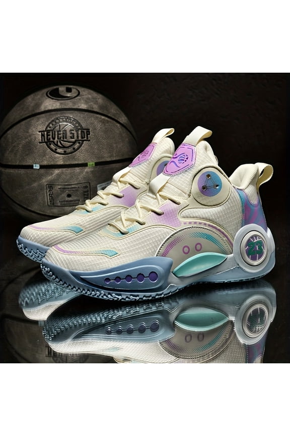 High-Top Basketball Sneakers for Men, Featuring Anti-Slip And Durable Materials, Breathable Design Suitable for Outdoor Street Style, Ideal for Youth Boys' Sports Competitions And Training for Adults