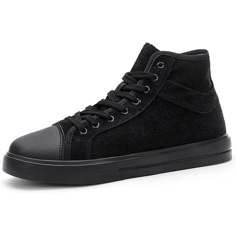 High Top Classic Canvas Sneakers Lace up Casual Walking Shoes Walmart