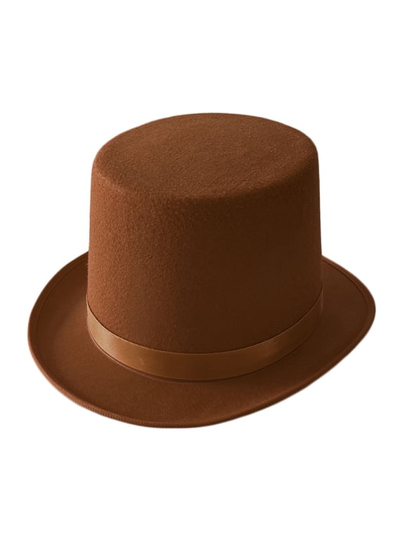 High Top Hat Felted Magician Gentleman Hat For Women Men Kids Role Play