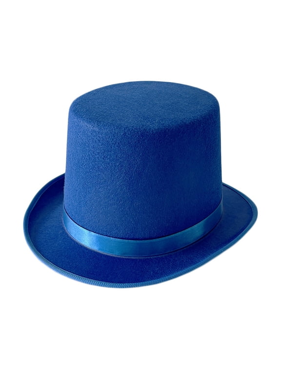High Top Hat Felted Magician Gentleman Hat For Women Men Kids Role Play