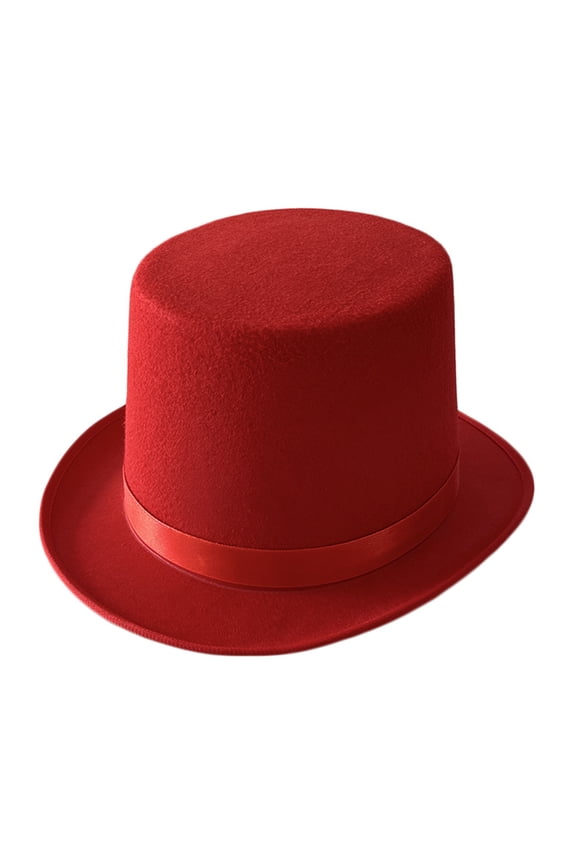 High Top Hat Felted Magician Gentleman Hat For Women Men Kids Role Play