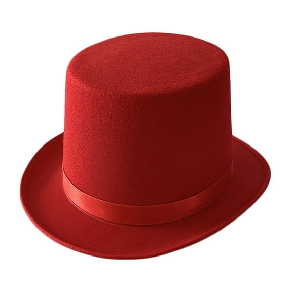 High Top Hat Felted Magician Gentleman Hat For Women Men Kids Role Play