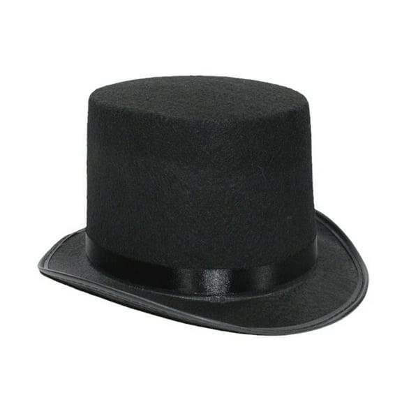 High Top Hat Felted Magician Gentleman Hat For Women Men Kids Role Play