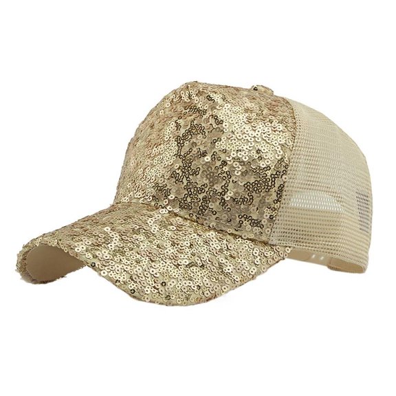 High Top Hat for Women Outdoor Sun Protection Visor Cap Casual Versatile Sequin Baseball Cap Breathable Hard Brim Baseball Cap for Women