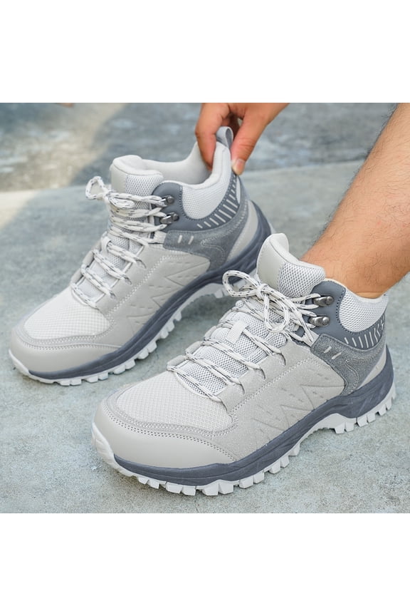 High Top Lace Up Outdoor Hiking Trekking Shoes