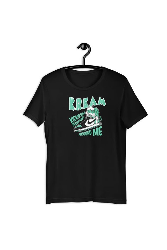 High Top Retro Green Glow Unisex Shirt, Stylish Footwear, Shirt To Match Footwear-TH1359