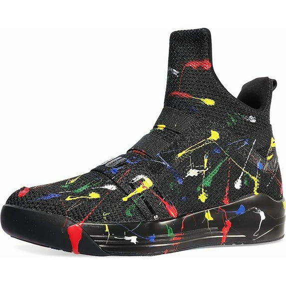 High Top Running Shoes for Men Lightweight Breathable Mesh Walking Athletic Sneakers