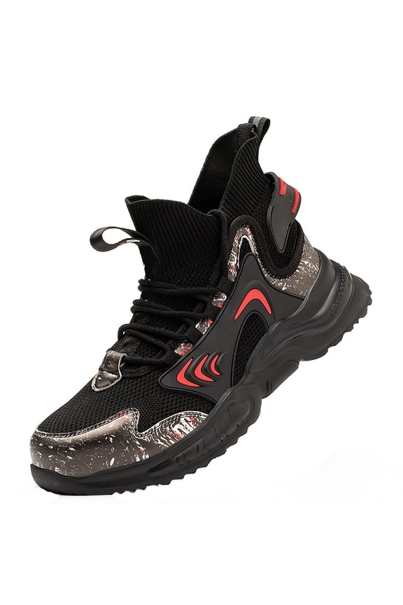 High Top Steel Toe Cap Trainers Lightweight Breathable Safety Shoes Men Work Shoes