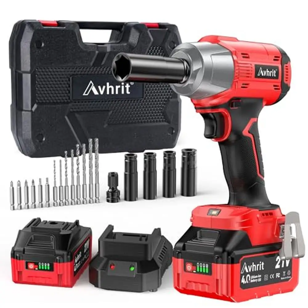 FSYAO 18V 1/2 Inch Cordless Impact Wrench-brushless, 1100 Ft-lbs(1500Nm) Maximum Torque, 4-speed Adjustment, Automatic Start And Stop.(Main Unit Only, No Battery - View #5