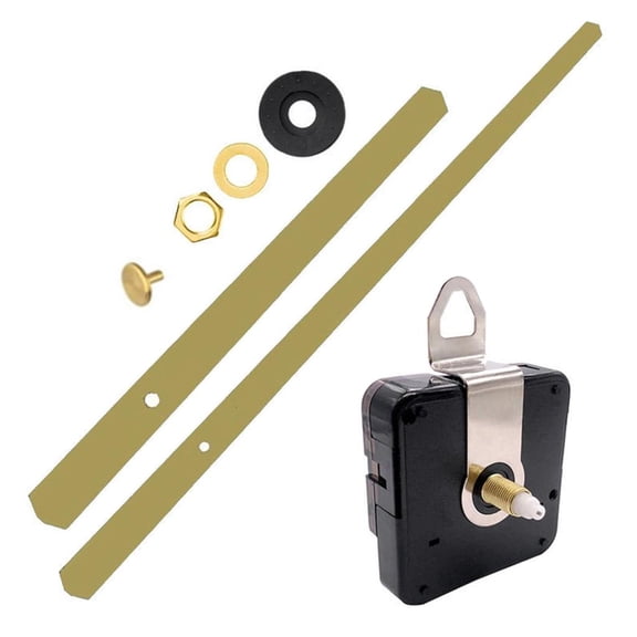 High Torque 18mm Shaft Clock Movement Mechanism DIY Repair Parts with Hour Minutes Hands for Silent Quartz Clock
