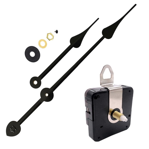 High Torque 18mm Shaft Clock Movement Mechanism DIY Repair Parts with Hour Minutes Hands for Silent Quartz Clock