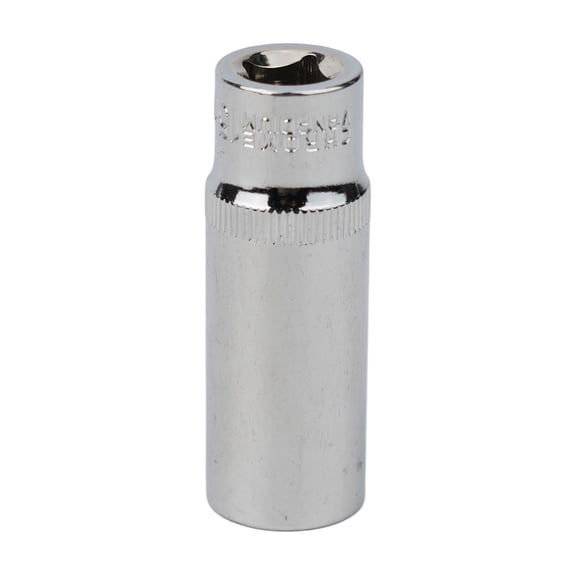 High Torque 3/8 Inch Deep Hex Socket 8-24mm Chromium Vanadium Steel Adapter for Ratchet Wrench Durable Silver Finish Tool for Auto Maintenance and Repair