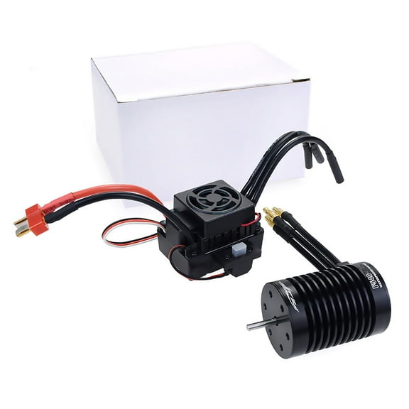 High-Torque 4370KV F540 Motor with 60A Waterproof Brushless ESC Combo for 1/10 1/12 RC Cars