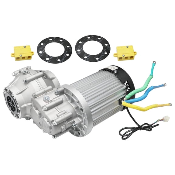 High Torque 60V 2500W Brushless Differential Motor with Gearbox Stronger Than 72V Motors for Golf Cart, ATV, Buggy, Quad, Go Kart, EV 5000RPM 400Nm Torque, Max Load 1500lbs