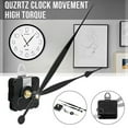 thumbnail image 1 of High Torque Long Shaft Clock Movement Mechanism with 8 Inch Long Spade Hands,Quartz Clock Movement Replacement, Long and Short Shaft Wall Clock Mechanism Parts Motor Replacement DIY Repair Parts Black, 1 of 11