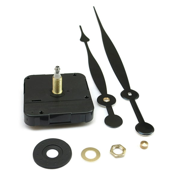 High Torque Long Shaft Silent Clock Movement Mechanism with 2 Different Size Clock Hands Repair Tool Parts Kit Replacement Set