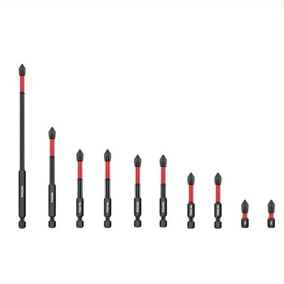 High-Torque Phillips Screwdriver Bit Set - Tungsten Steel, Anti-Slip, Hex Design for Precision, Durable and Corrosion-Resistant, Perfect for Electric Drills and DIY