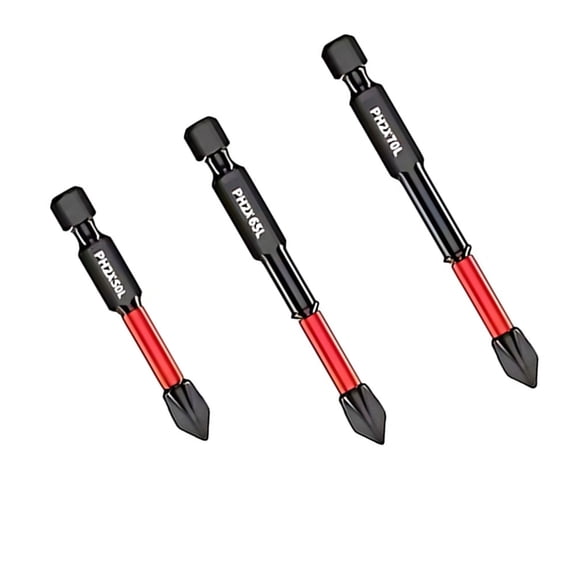 High-Torque Phillips Screwdriver Bit Set - Tungsten Steel, Anti-Slip, Hex Design for Precision, Durable and Corrosion-Resistant, Perfect for Electric Drills and DIY