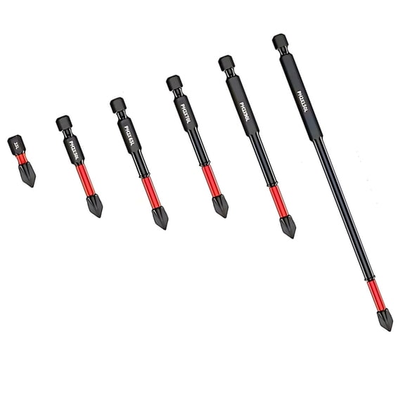 High-Torque Phillips Screwdriver Bit Set - Tungsten Steel, Anti-Slip, Hex Design for Precision, Durable and Corrosion-Resistant, Perfect for Electric Drills and DIY