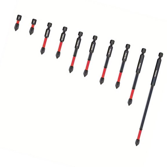 High-Torque Phillips Screwdriver Bit Set - Tungsten Steel, Anti-Slip, Hex Design for Precision, Durable and Corrosion-Resistant, Perfect for Electric Drills and DIY