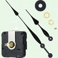 thumbnail image 1 of High Torque Quartz Clock Movement with 12 Inch Spade Hands, DIY Clock Replacement Mechanism (Black, 23mm Shaft Length), 1 of 5
