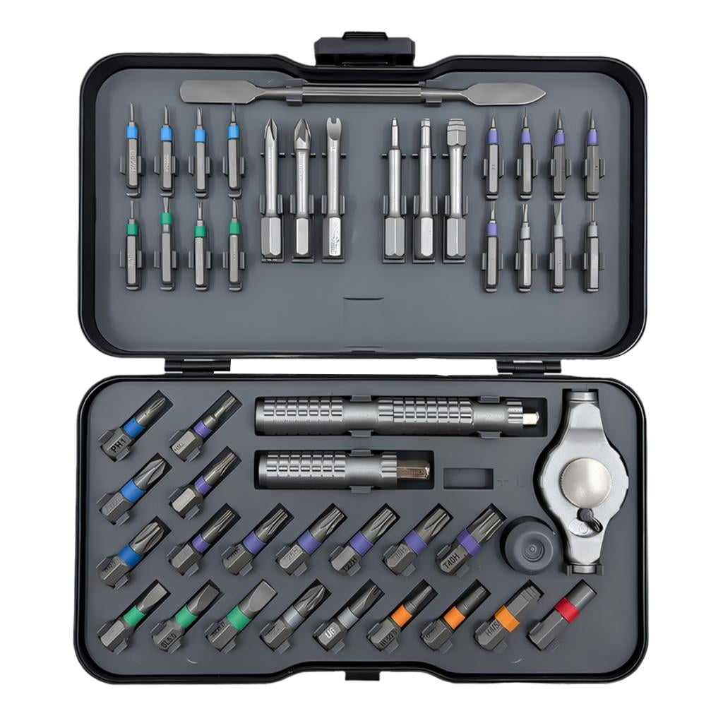 High Torques 47 In 1 Ratcheting Screwdriver Set With Comfortable Grip Ideal For Tight Space And Prolonged Use