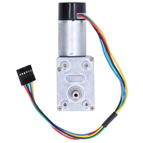 High Torsion Worm Gear Motor Full Metal Self Locking Encoder Reduction Motor Single Shaft 150 RPM / 150 RPM DC12V Industrial Drive Device