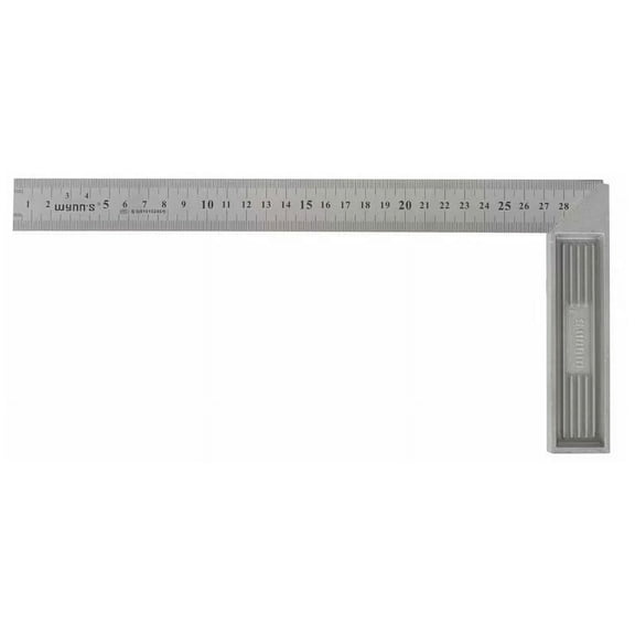 High-Toughness Aluminium Alloy L-Shaped Ruler, 90 Degree Square Tool For Professional Use In Carpentry And Engineering
