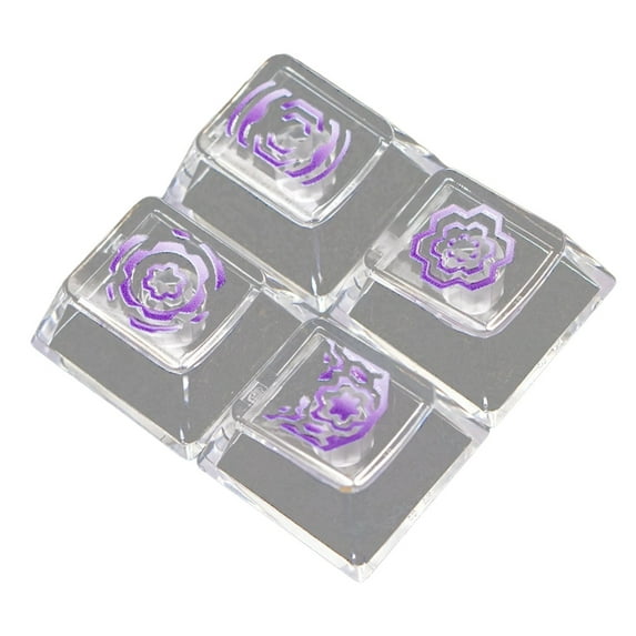 High Translucent Keycaps for Mechanical Keyboards Enhances Light Transmission