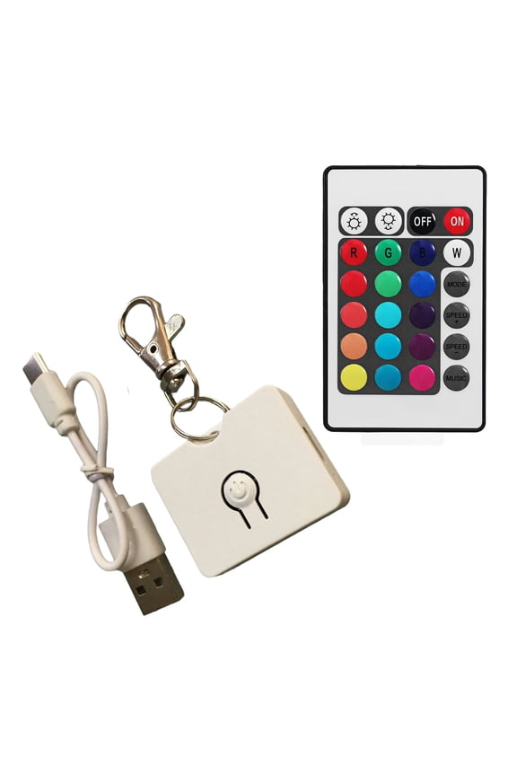 High Transparency Acrylic LED Keychain Easy To Engrave And Customize Key Rings Great For Bag Charm And Car Hangers