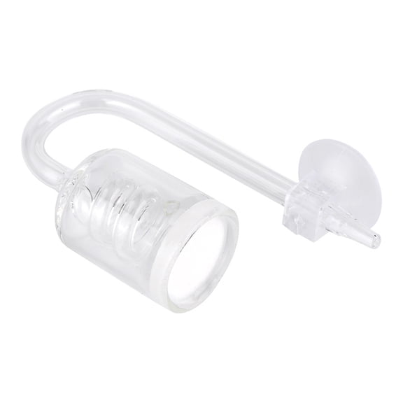High Transparent Glass Aquarium CO2 Diffuser Spiral Screw Carbon Dioxide Atomizer Multi-Functional Fish Tank Refiner 10 inches / 25.4 cm