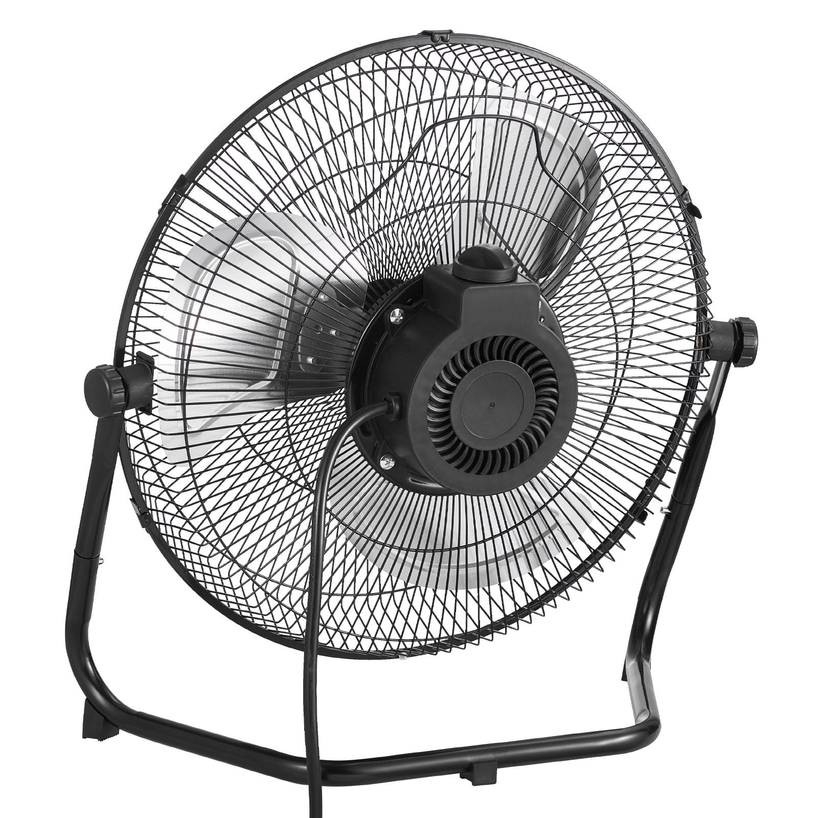 High Velocity Floor Fan 14" with 2560 CFM, 3-Speed Motor, 360° Adjustable Tilt, Metal Grill, 60dB Noise, for Industrial Commercial Home