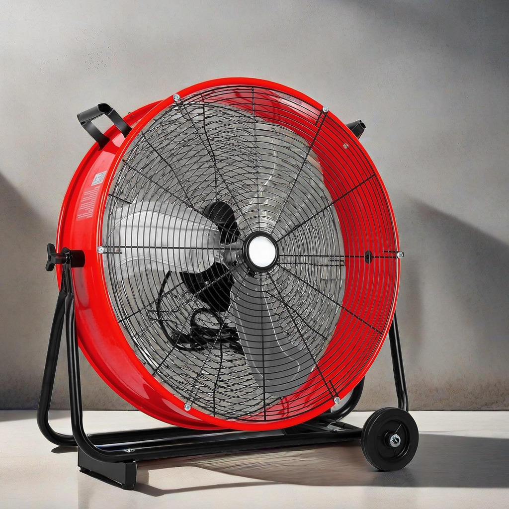 High Velocity Floor Fan, 3 Speeds Drum Fan, 8100 Cfm Powerful Airflow 