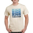 thumbnail image 1 of High Vibration. Groovy Style T-Shirt Men -Smartprints Designs, Male Medium, 1 of 4