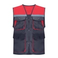 thumbnail image 1 of High Vis Reflective Safety Vest For Wommen Men Zipper Large Pockets Mesh Construction Apparel Neon Vest For Work Fish Hiking Dark Gray Xxl, 1 of 4