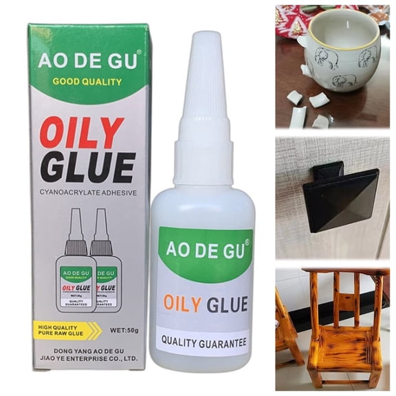 High Viscosity Quick Drying Super Glue – 50ml Multi-Purpose Strong Bonding Adhesive, Fast Dry Welding Glue for Metal, Wood, Plastic, Ceramic, Leather & Fabric, Precise Needle Tip No Drip