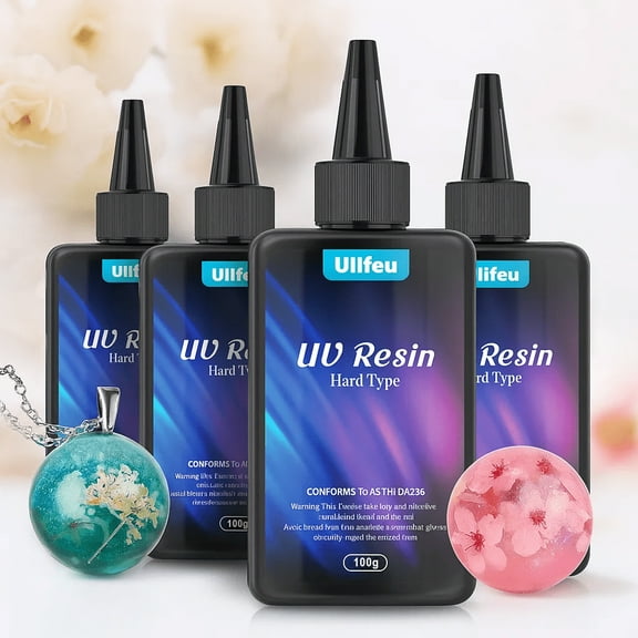 High Viscosity Uv Resin 400g Hard Uv Resin Upgraded Formula Crystal Clear Uv Rapid Cure Resin For Diy Jewellery Making, Craft Decoration, Craft Making
