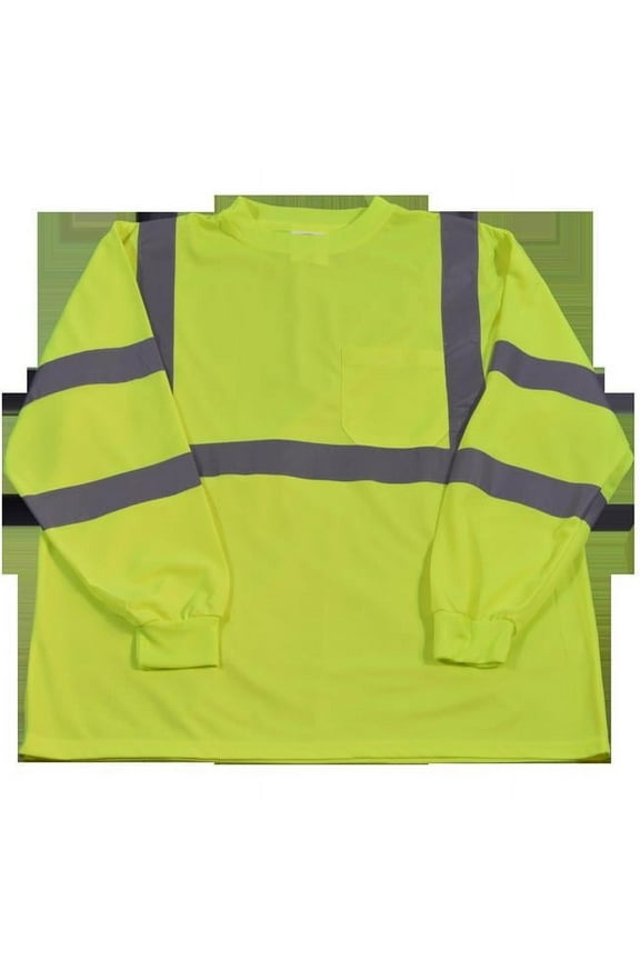 High-Visibility Class 3 T Shirt with Moisture Wicking Mesh Birdseye, 5X