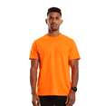 thumbnail image 1 of High Visibility Crew Neck Safety T-Shirts | Gildan Hi Vis Short Sleeve Work Tee, 5.3 Oz 50/50 Cotton/polyester, Safety Orange, L, 1 of 6