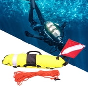 High Visibility Diving Buoy Marker Diver with Ropes Training Float Sign Inflatable Safety Gear Equipment for Diving Scuba Diving , Yellow