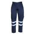 thumbnail image 1 of High Visibility Hi Vis Safety Work Pant/Trouser (W36" x L30", Navy Blue), 1 of 5