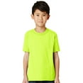 thumbnail image 1 of High Visibility Kids Active T-shirt - Safety Green, Small, 1 of 2
