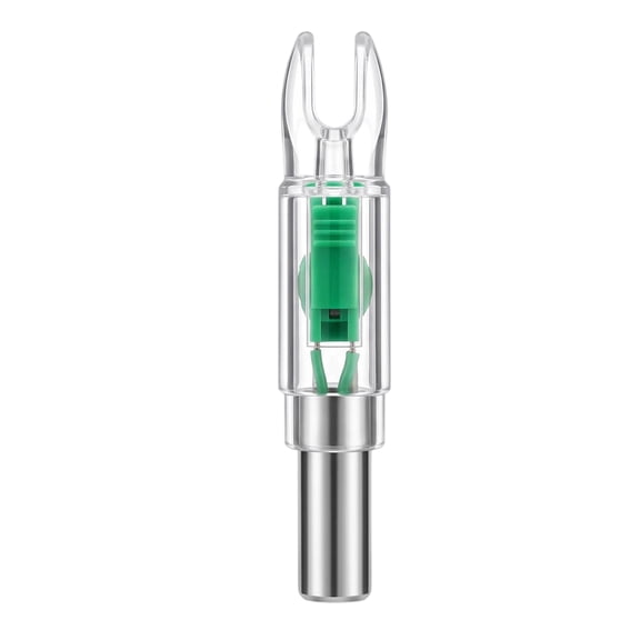 High Visibility Lighted LED Arrow Nocks, Compatible .204 .233 .244 .246 Inside Diameter, S Bushings Included, Built-in On Off Switch